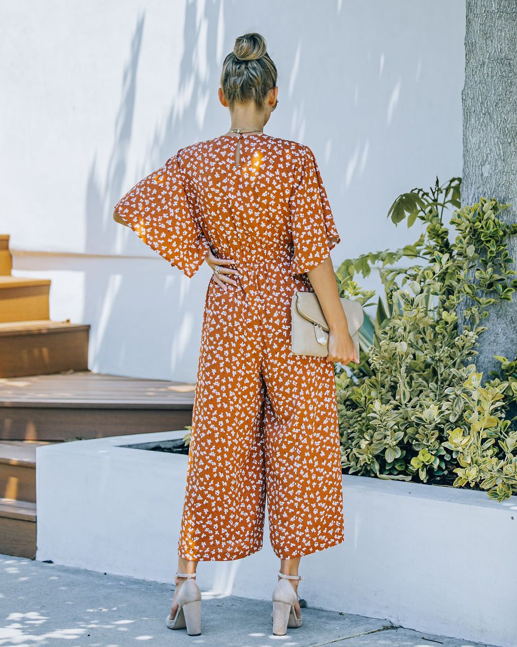 Alaia Printed Tie Front Jumpsuit - FINAL SALE sold by Vici product image thumbnail 2