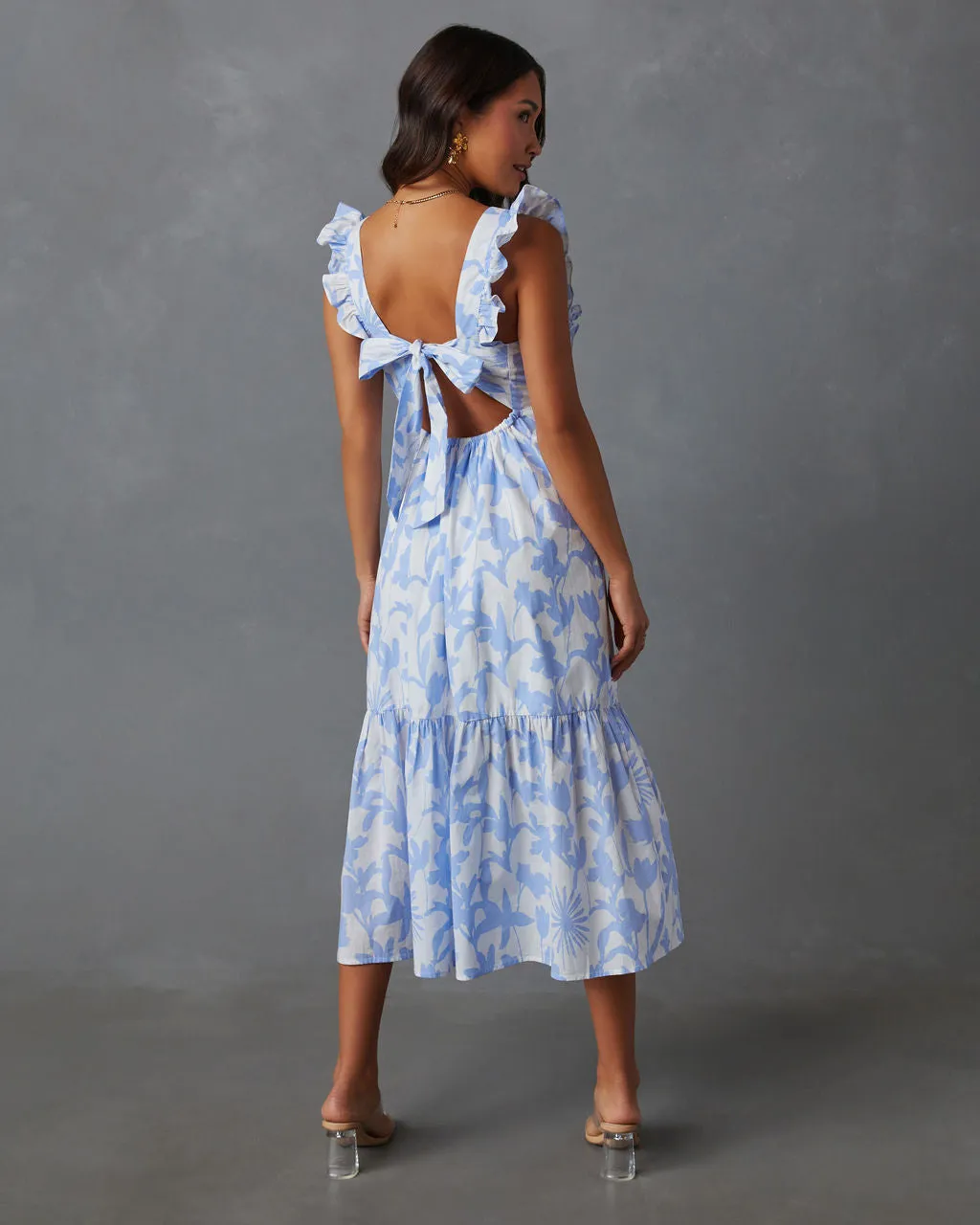 Roe Cotton Floral Midi Dress sold by Vici product image thumbnail 2