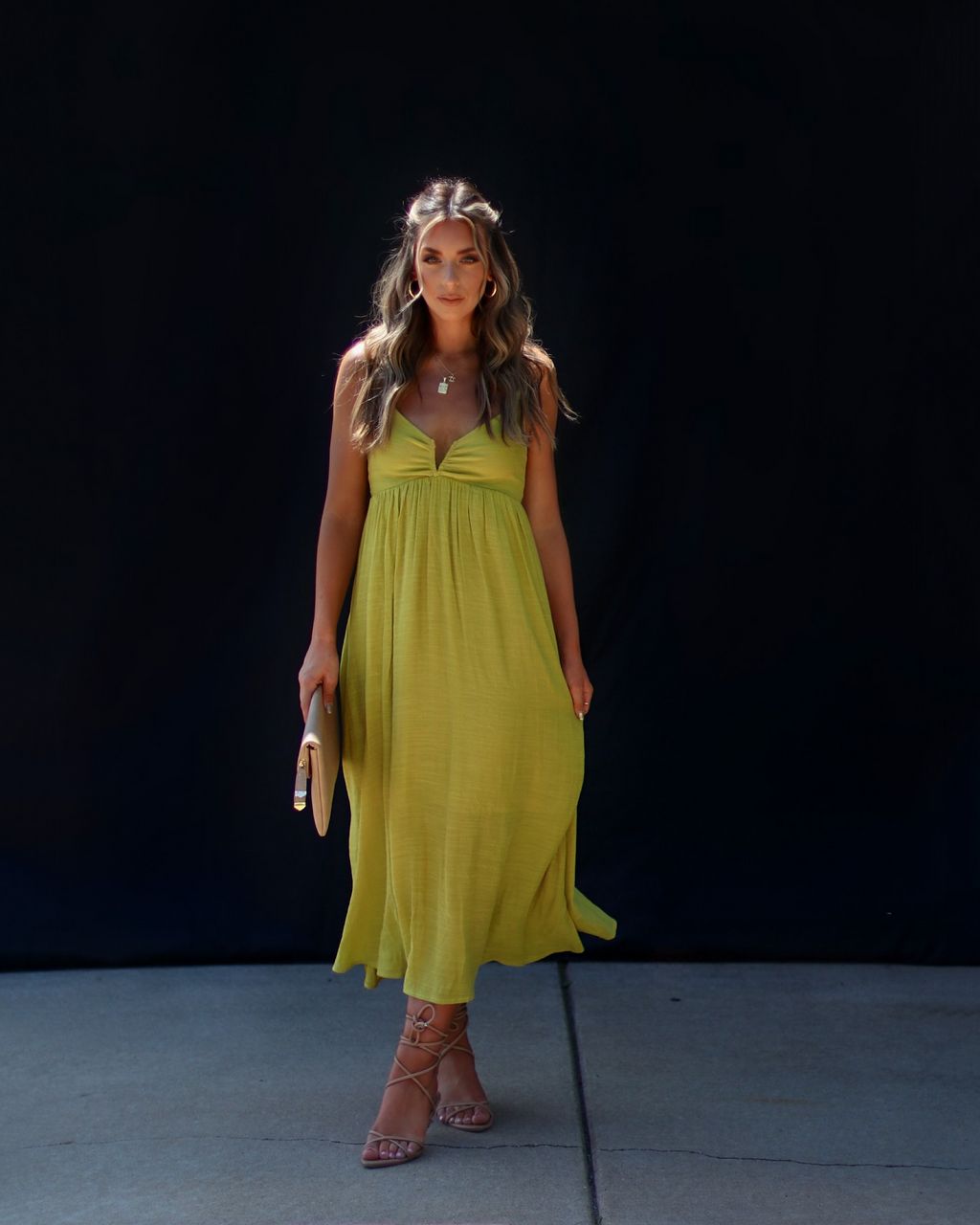 Carmina Pocketed Midi Dress sold by Vici