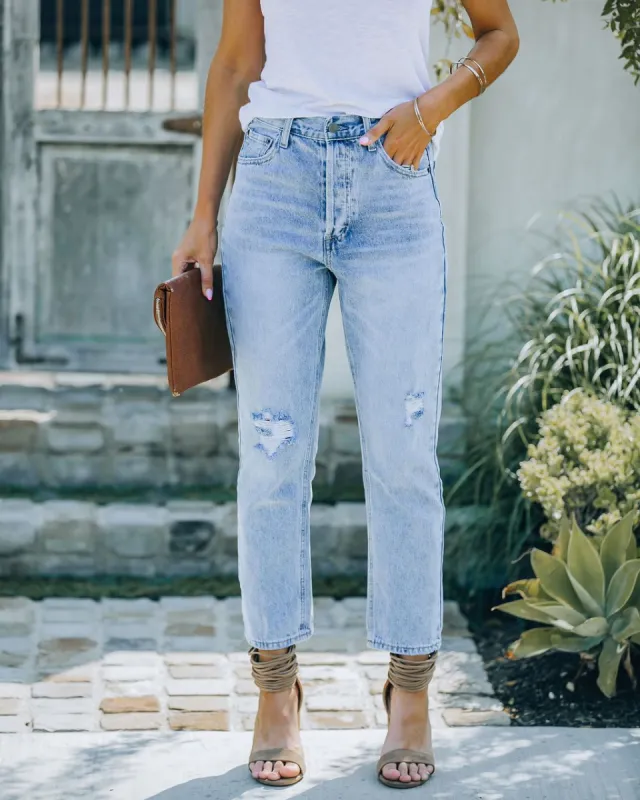 Kason Distressed High Rise Denim - SALE made by Vici