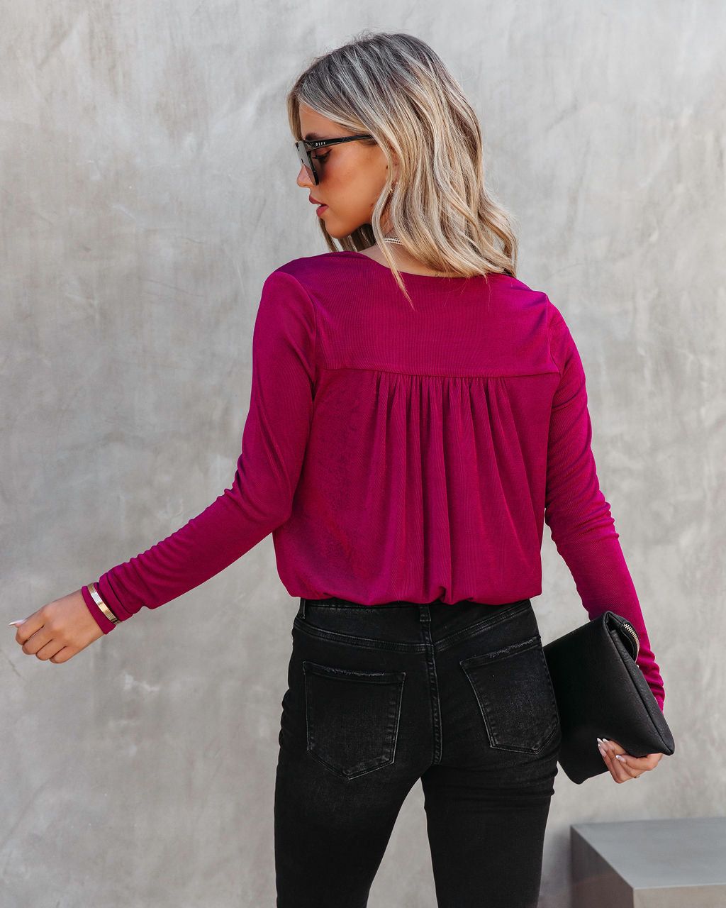 Gave You My All Drape Bodysuit sold by Vici product image thumbnail 4