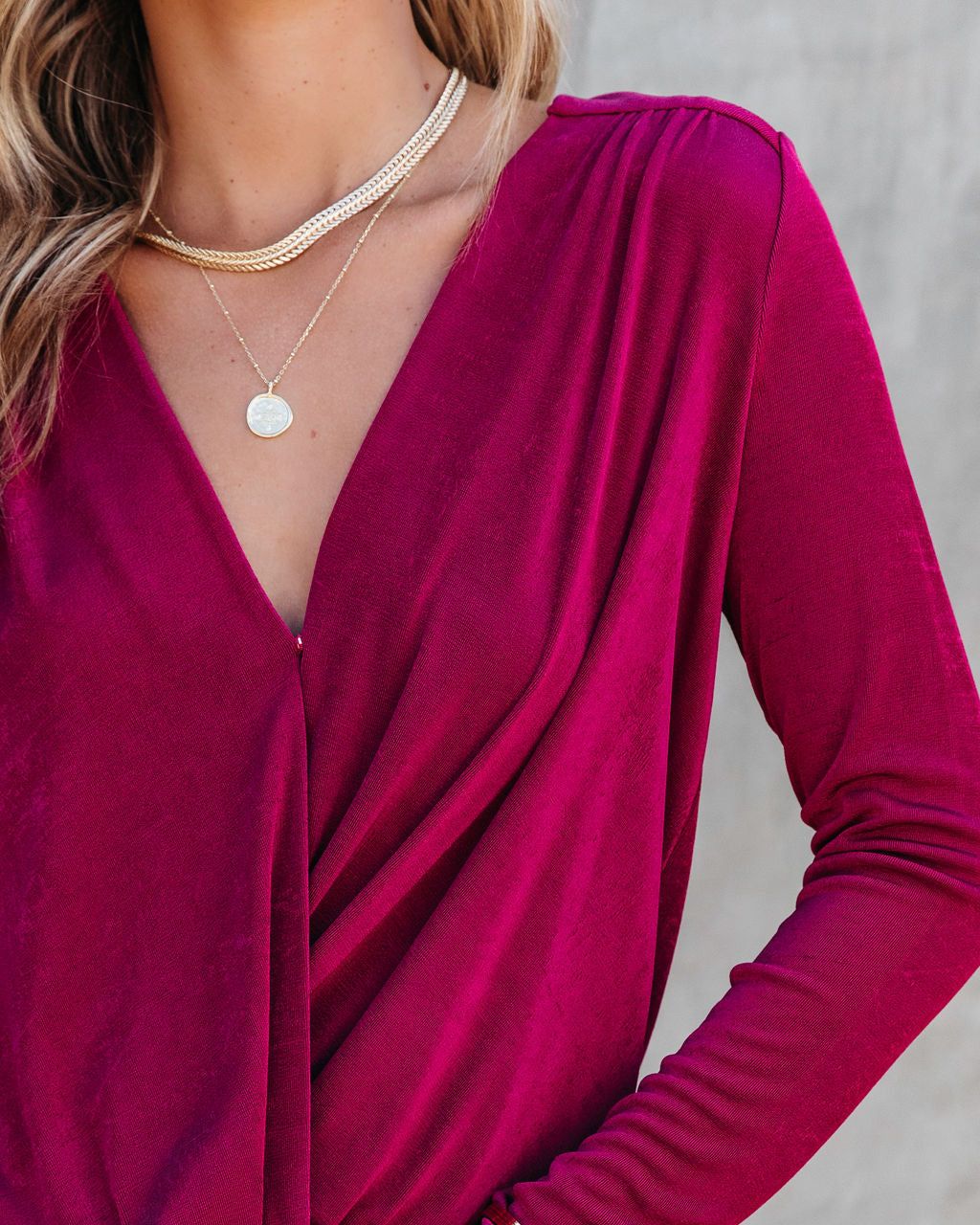 Gave You My All Drape Bodysuit sold by Vici product image thumbnail 2