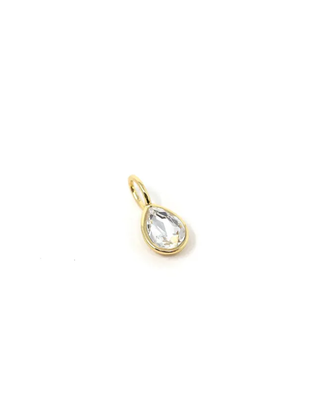 Twisted Rhinestone 14k Plated Charm sold by Vici