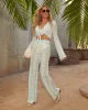 Seychelles Crochet Striped Coverup Tie Top sold by Vici