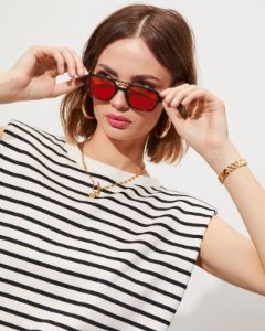 INDY Ice Cube Sunglasses - Amber sold by Vici