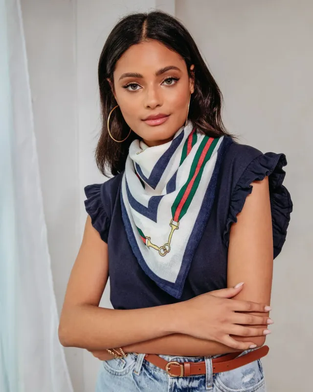 Seven Seas Printed Scarf made by Vici