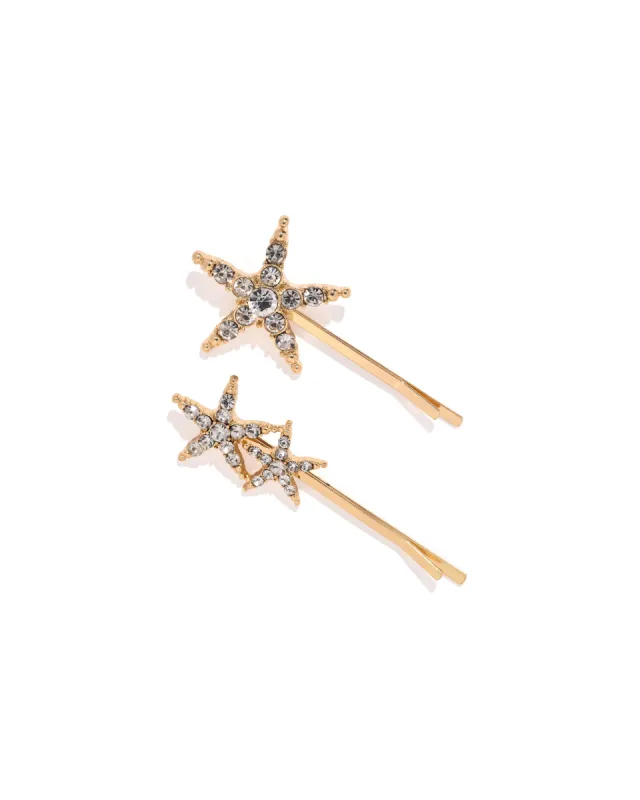 Superstar Crystal Barrette Pins sold by Vici