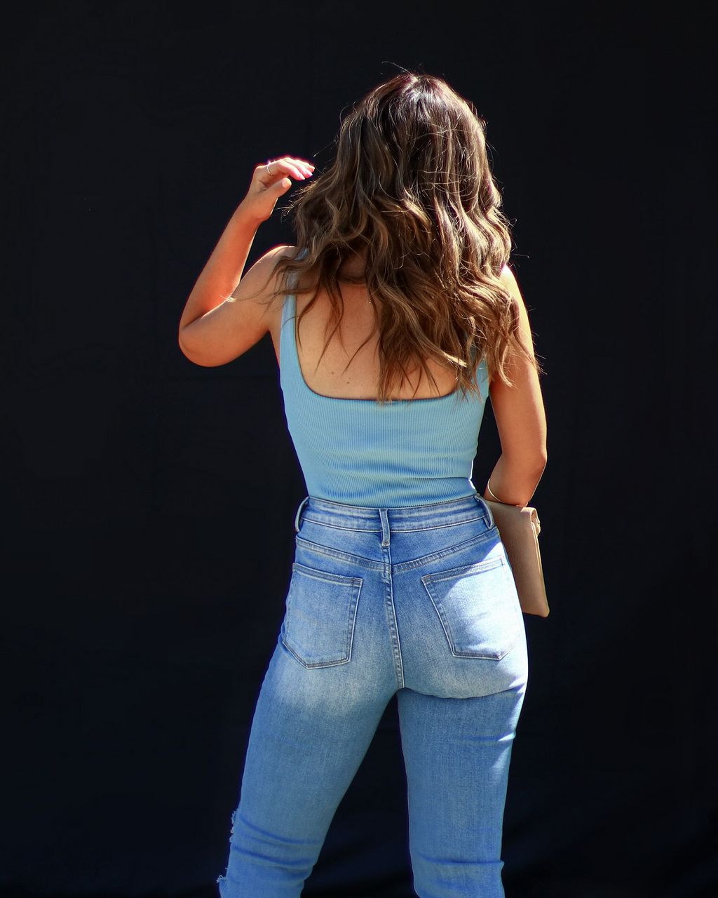 Exceptional One Ribbed Bodysuit - Blue - SALE sold by Vici product image thumbnail 2