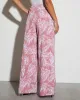 Barcelona Wide Leg Printed Pants sold by Vici