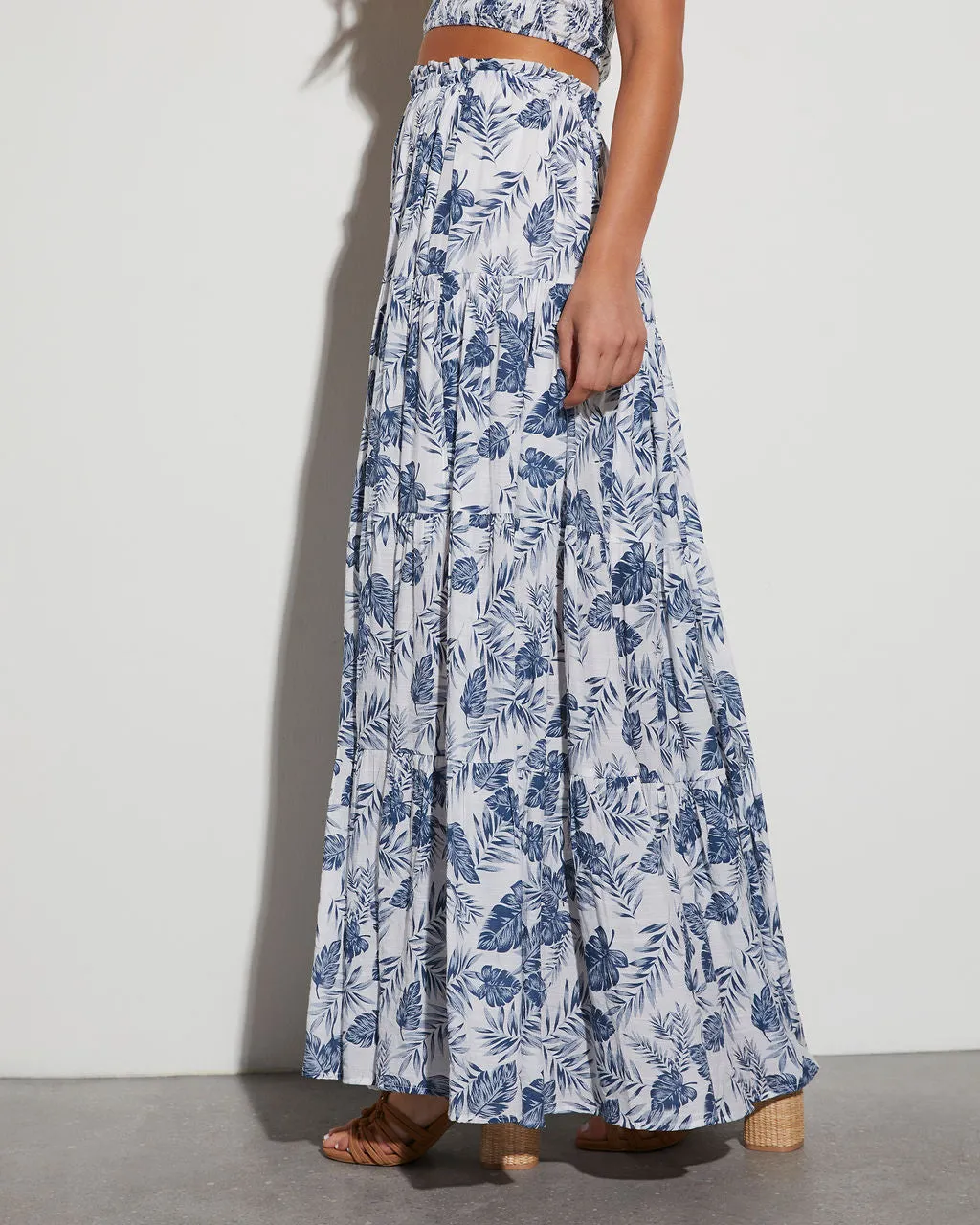 Stassi Tropical Print Maxi Skirt sold by Vici product image thumbnail 3