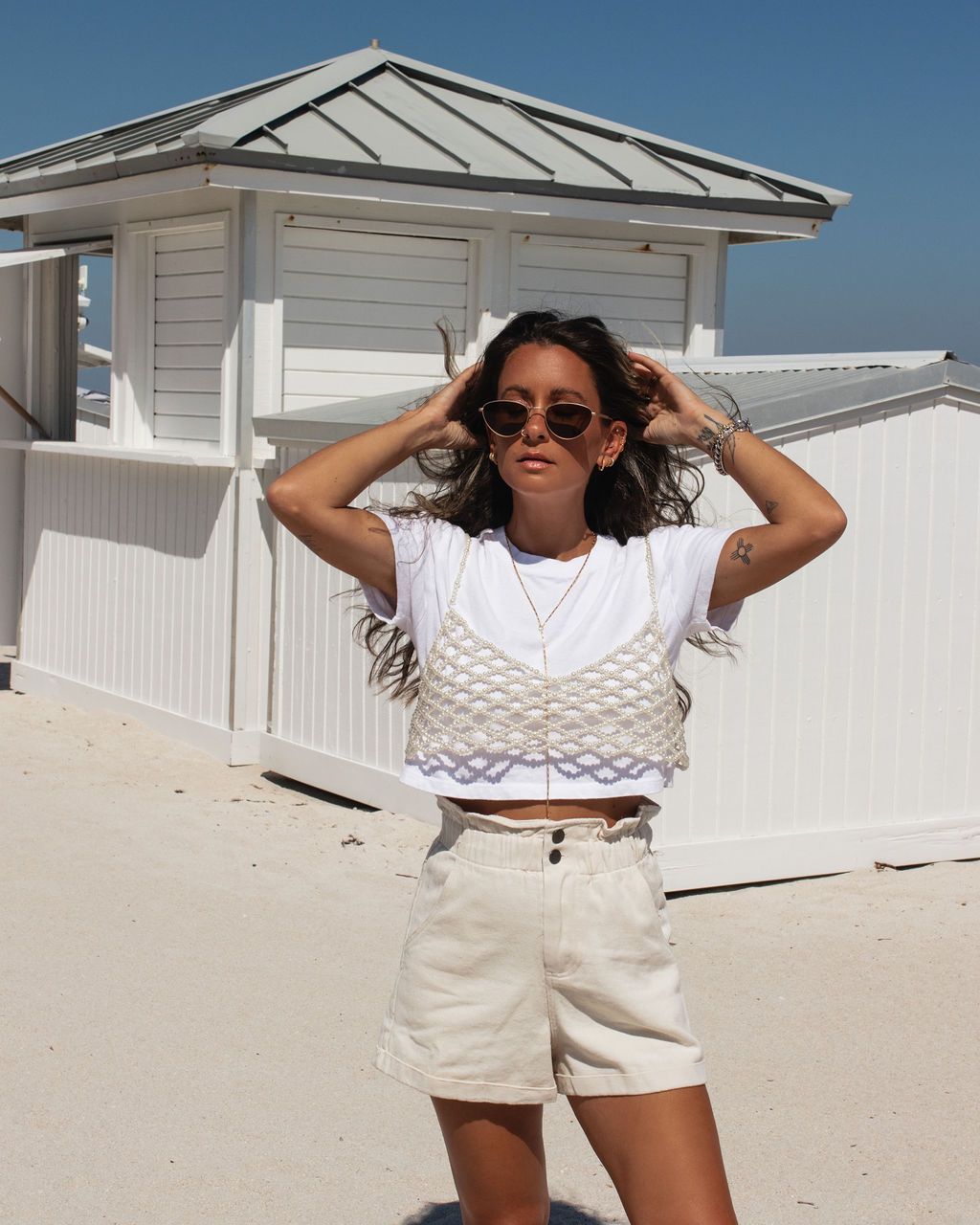 Mother Of Pearl Bralette - FINAL SALE sold by Vici product image thumbnail 3