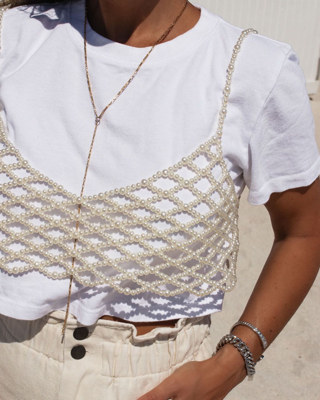 Mother Of Pearl Bralette - FINAL SALE sold by Vici product image thumbnail 2