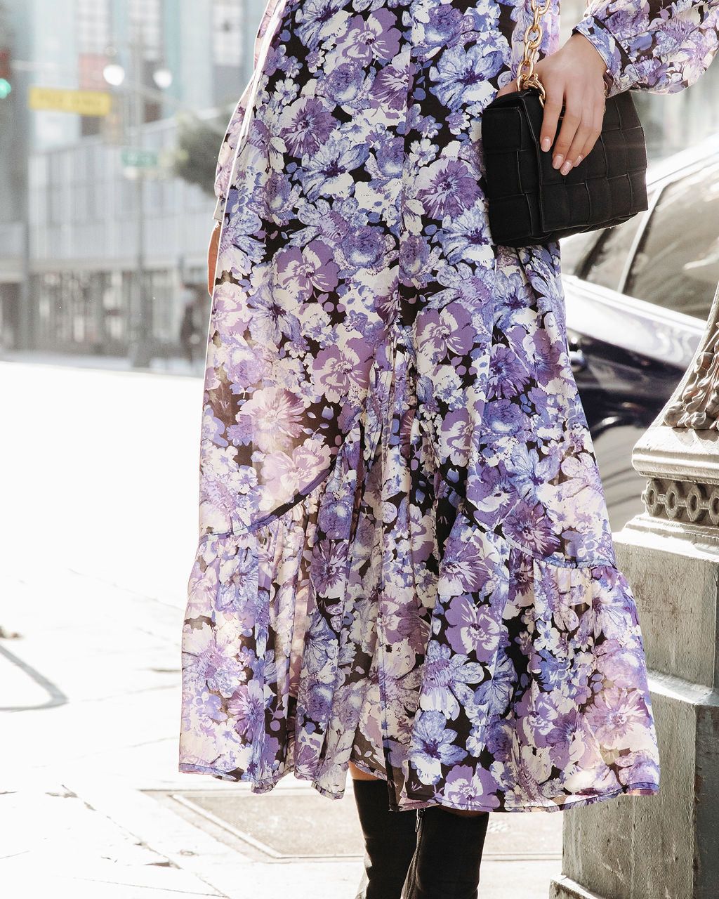 Lovely One Floral Ruffle Maxi Dress - FINAL SALE sold by Vici product image thumbnail 2