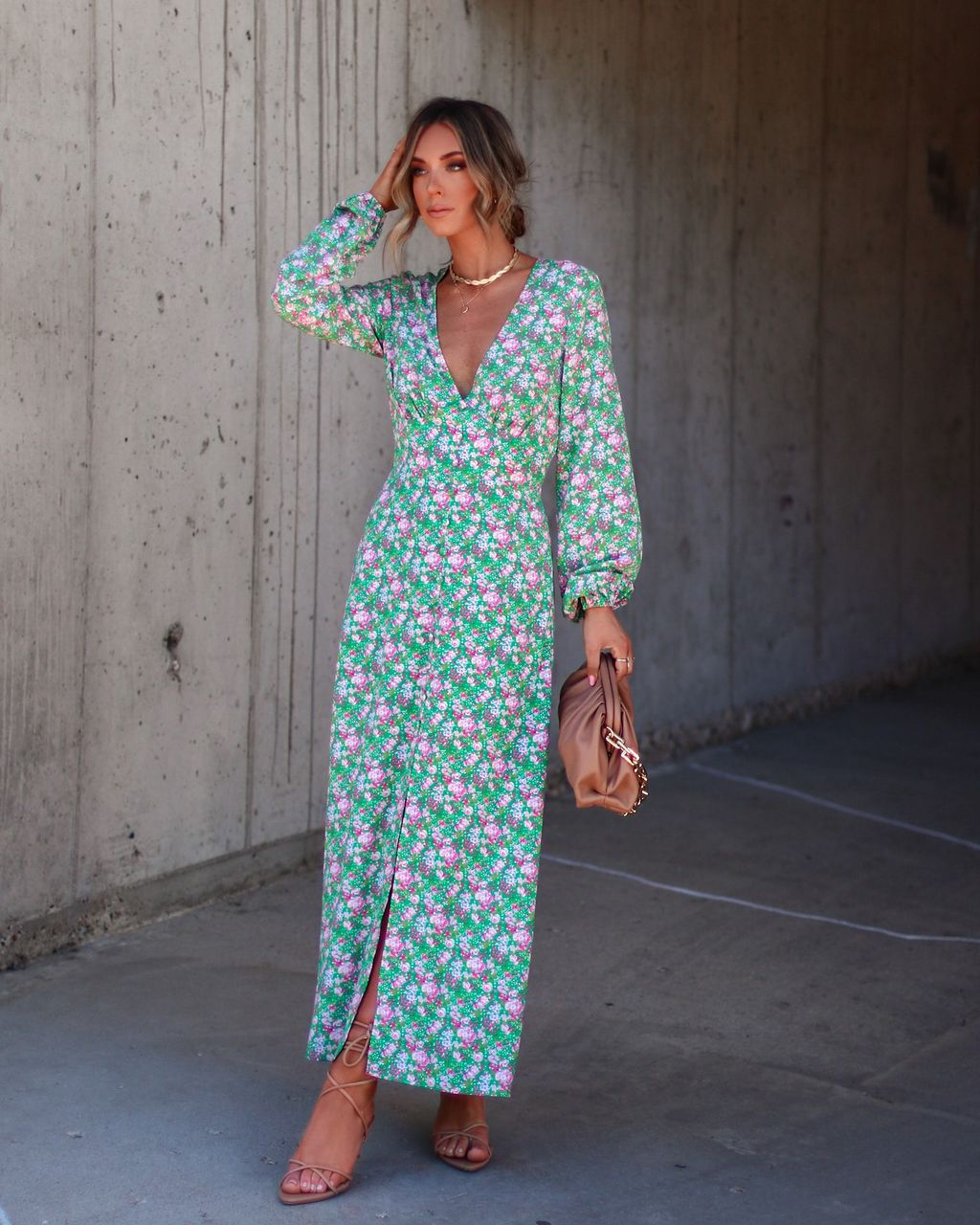 Elouisa Floral Maxi Dress sold by Vici
