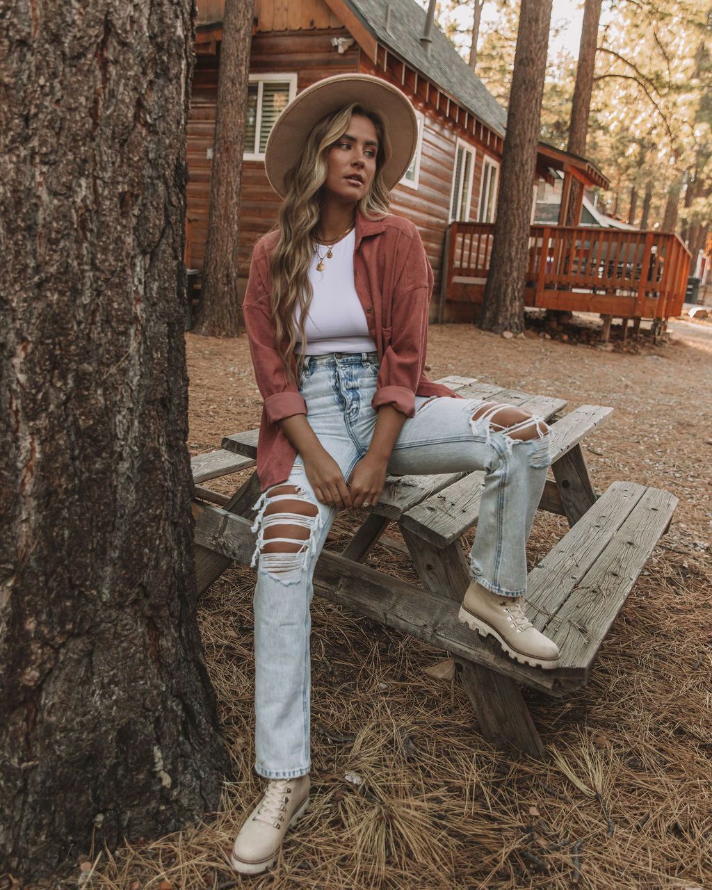 Refresh Pocketed Button Down Corduroy Top - Rosewood - FINAL SALE sold by Vici product image thumbnail 9