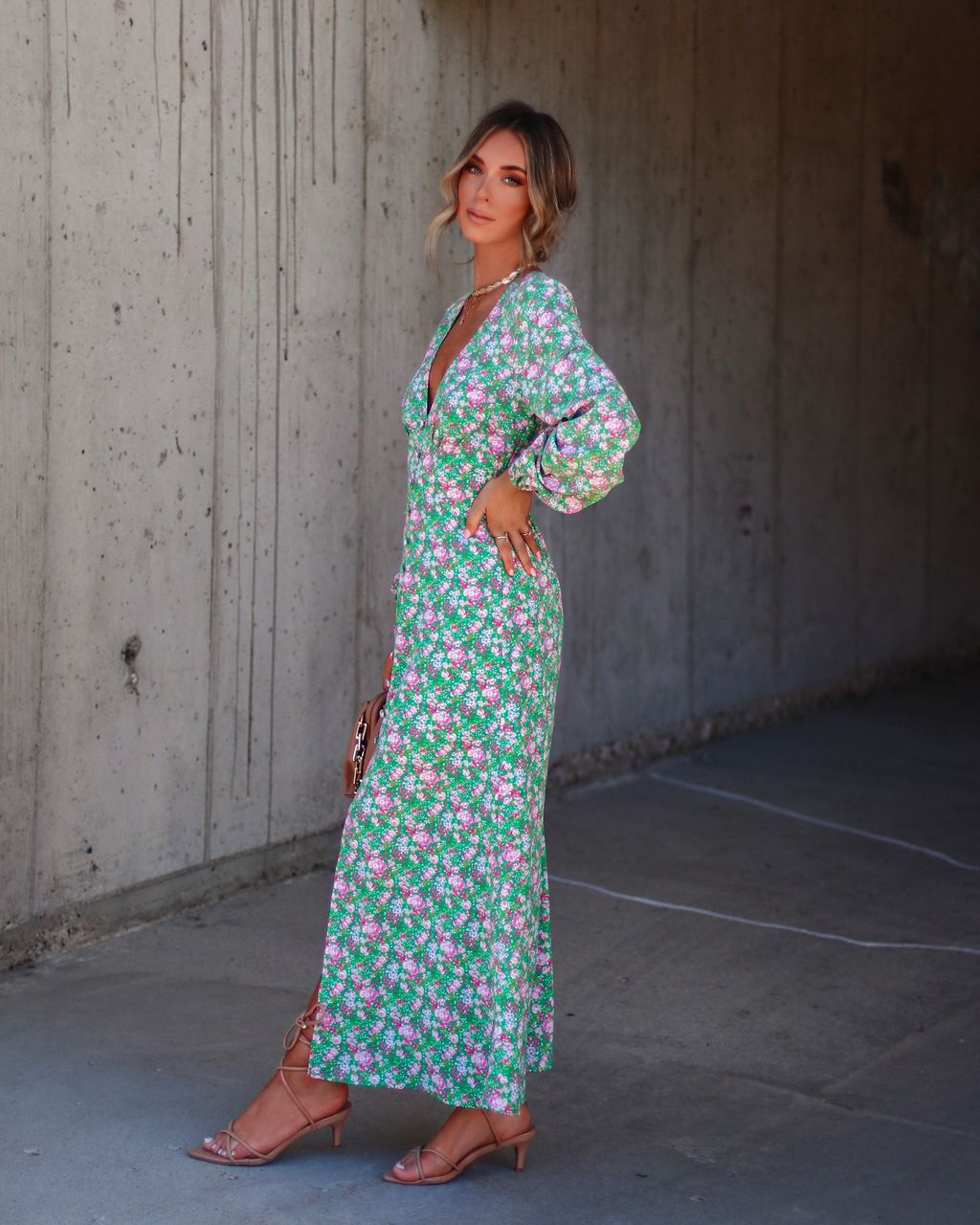 Elouisa Floral Maxi Dress sold by Vici product image thumbnail 5