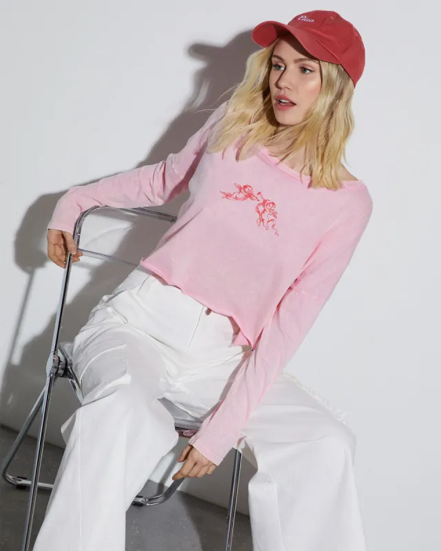 Cupid's Arrow Graphic Long Sleeve Tee sold by Vici