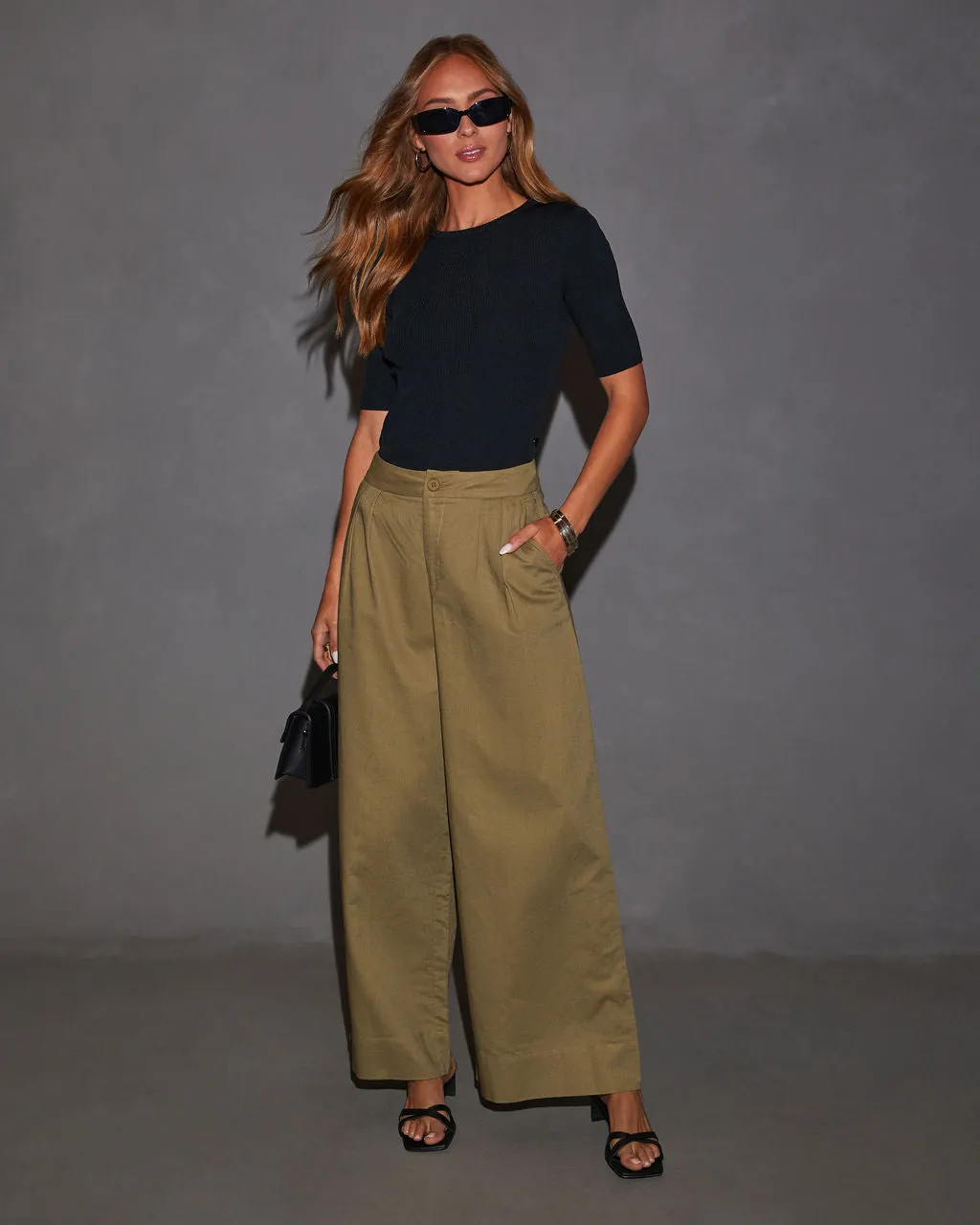 Camie Wide Leg Linen Pants sold by Vici