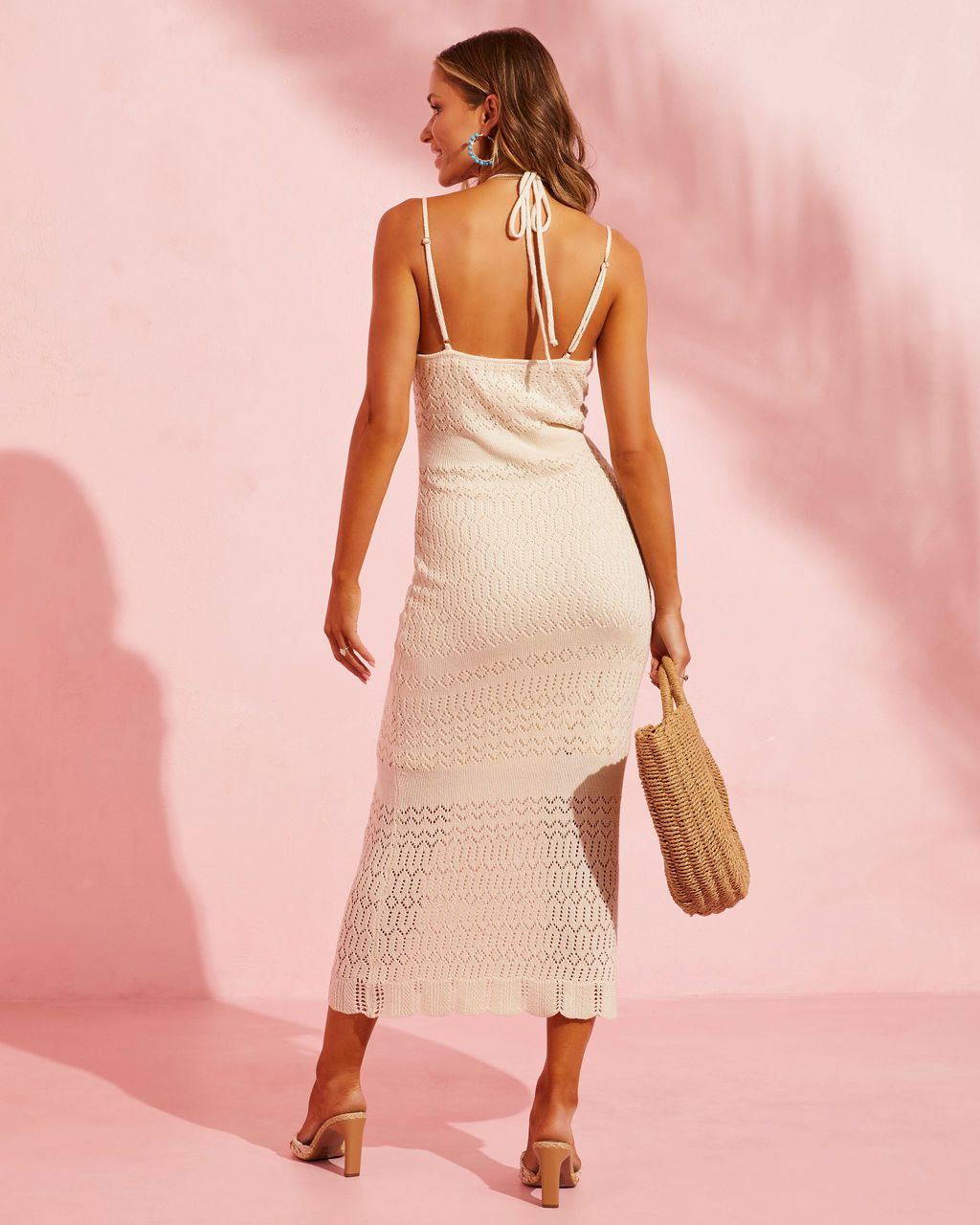 Beachside Babe Crochet Midi Dress sold by Vici product image thumbnail 4