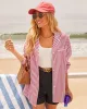 Anthem Bishop Sleeve Striped Button Down Top sold by Vici