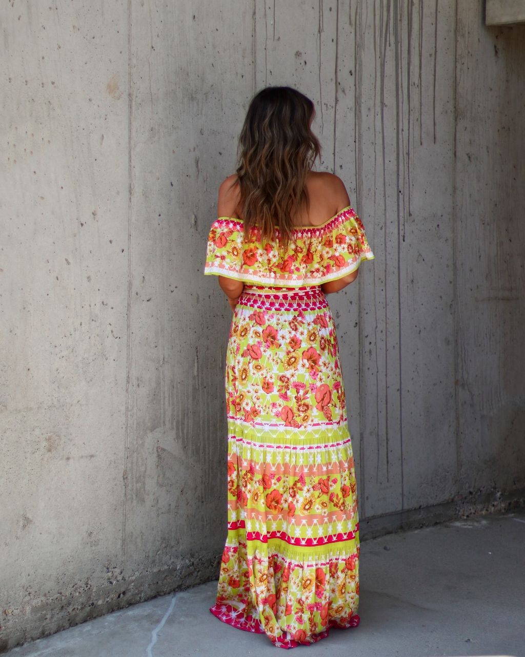 Etienne Off Shoulder Floral Maxi Dress sold by Vici product image thumbnail 2