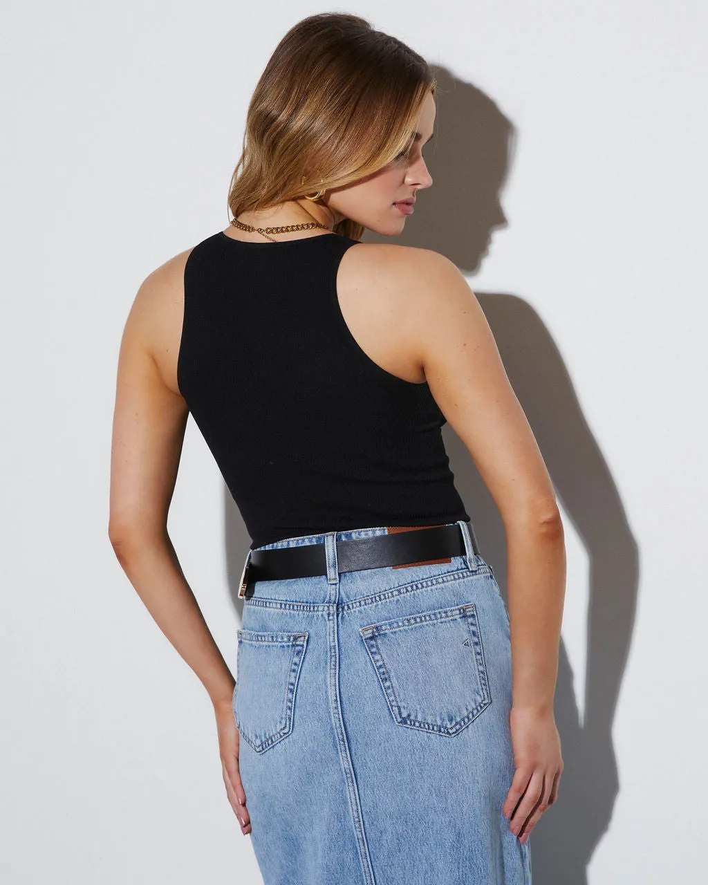 Core Basic Seamless Ribbed V-Neck Bodysuit sold by Vici product image thumbnail 5