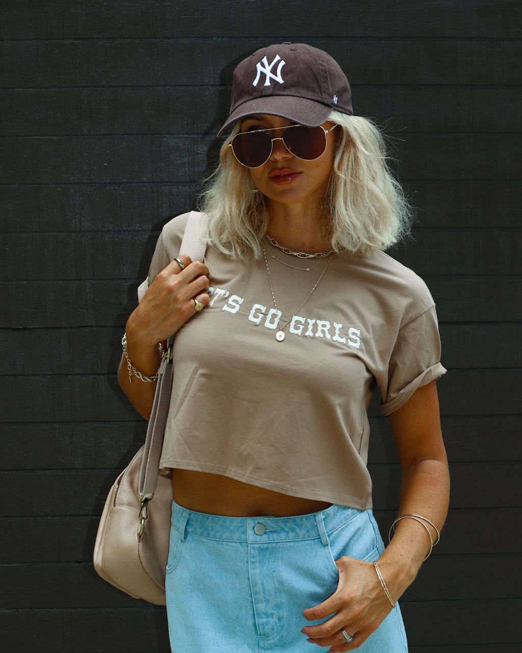 Lets Go Girls Short Sleeve Tee - Mocha - SALE sold by Vici product image thumbnail 5