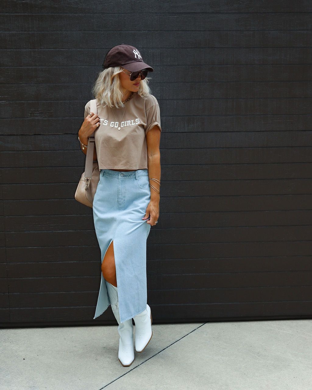 Lets Go Girls Short Sleeve Tee - Mocha - SALE sold by Vici product image thumbnail 2