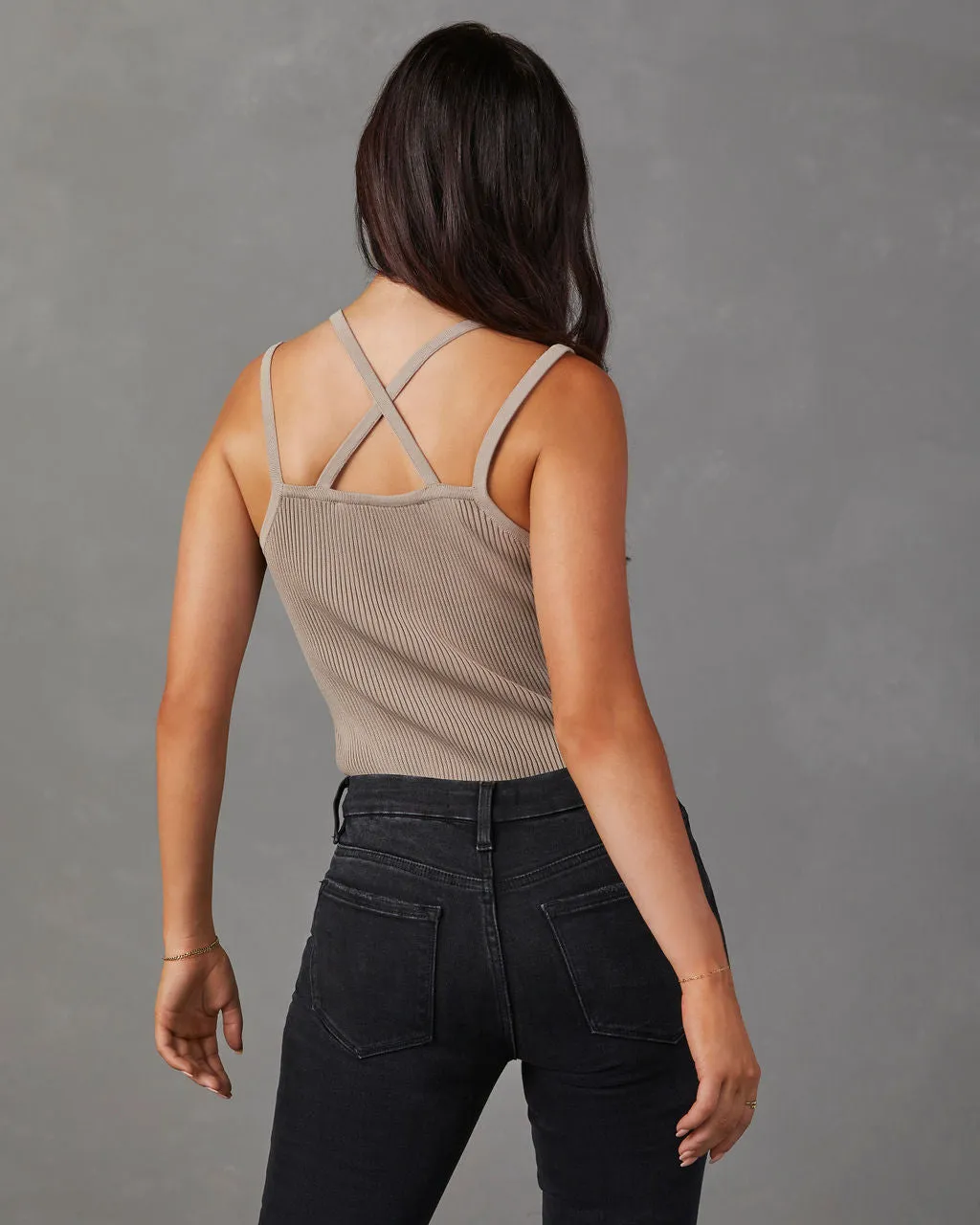 Pacheco Strappy Ribbed Tank sold by Vici product image thumbnail 4