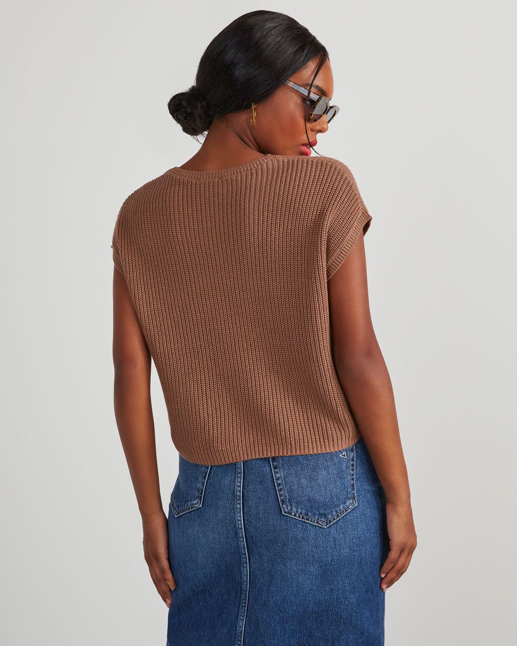 Kerry Relaxed Sweater Top - Camel sold by Vici product image thumbnail 4