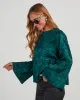 Odette Embossed Wide Sleeve Top sold by Vici