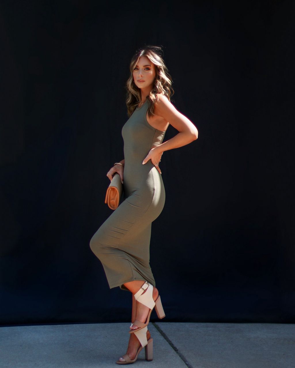 Porto Knit Midi Dress sold by Vici product image thumbnail 4