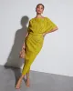 Elisha Plisse Short Sleeve Midi Dress sold by Vici