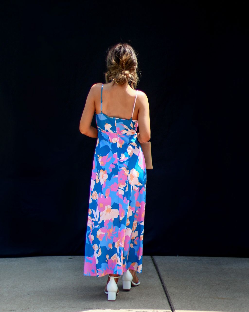 Kaiya Tropical Print Midi Dress - Blue/Multi - SALE sold by Vici product image thumbnail 2