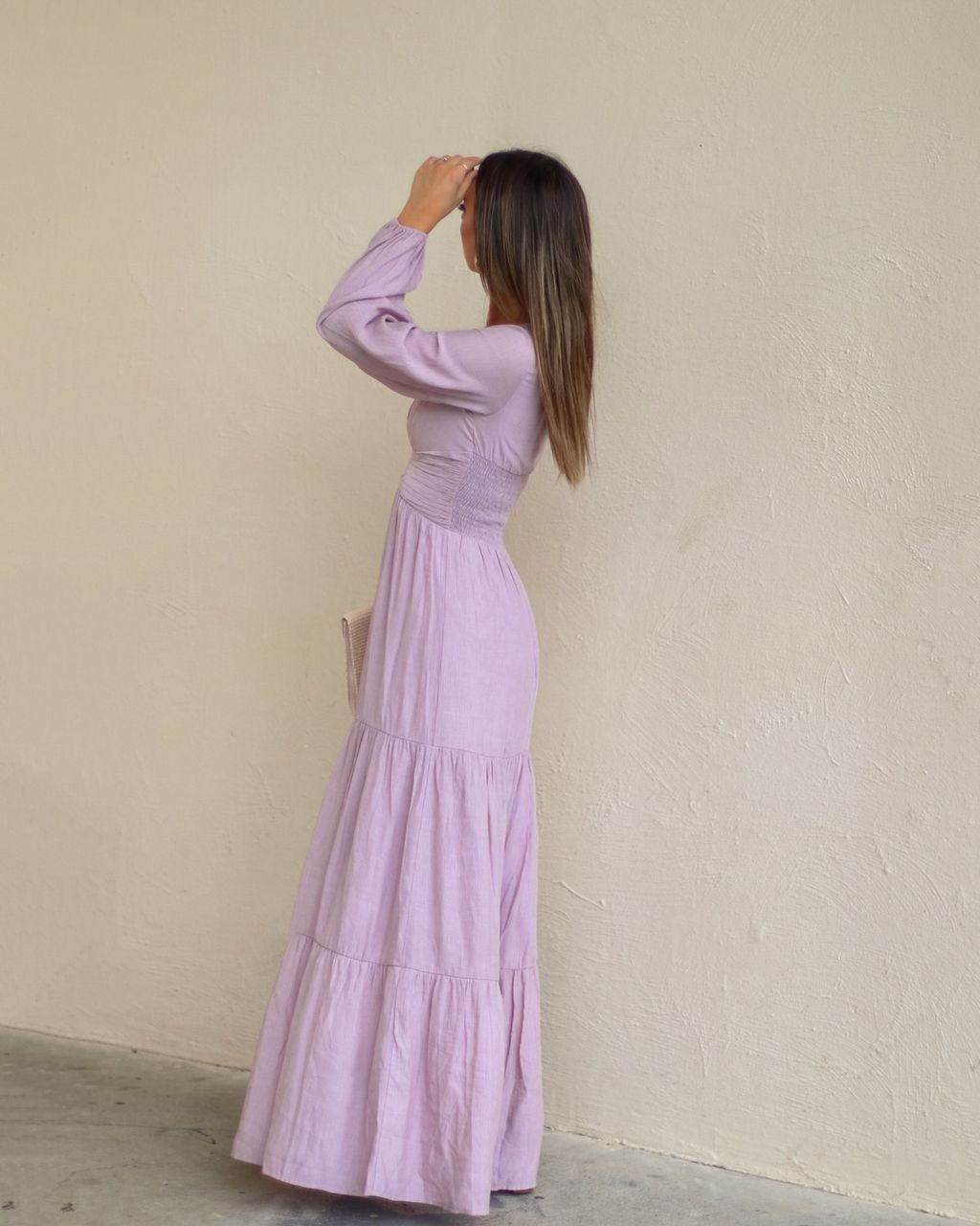 Peregrine Tiered Maxi Dress - Mauve - FINAL SALE sold by Vici product image thumbnail 4