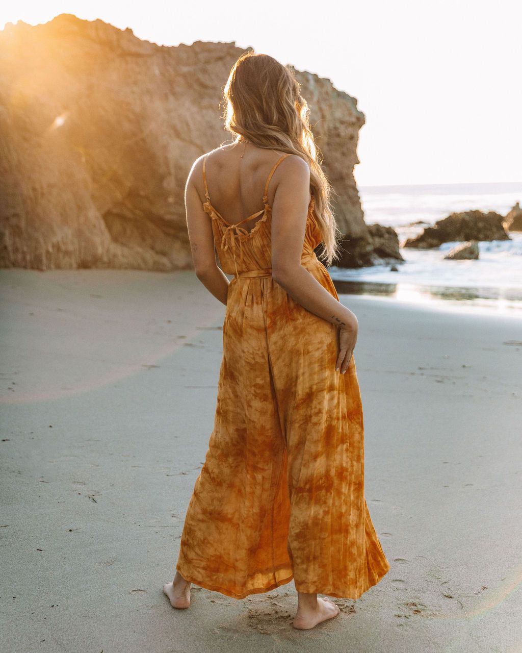 Rosally Pocketed Tie Dye Jumpsuit - Sunflower - FINAL SALE sold by Vici product image thumbnail 2