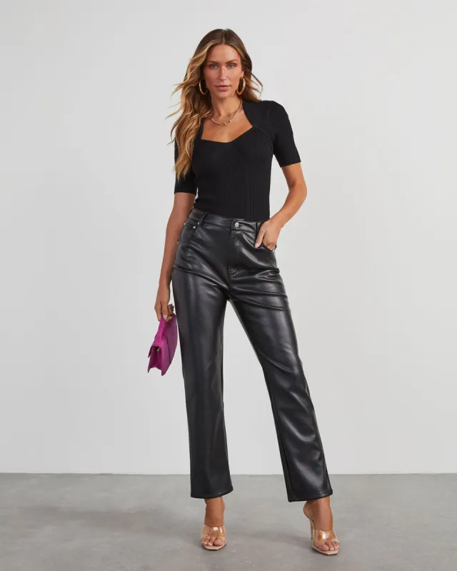 Katelyn Sweater Knit Crop Top sold by Vici