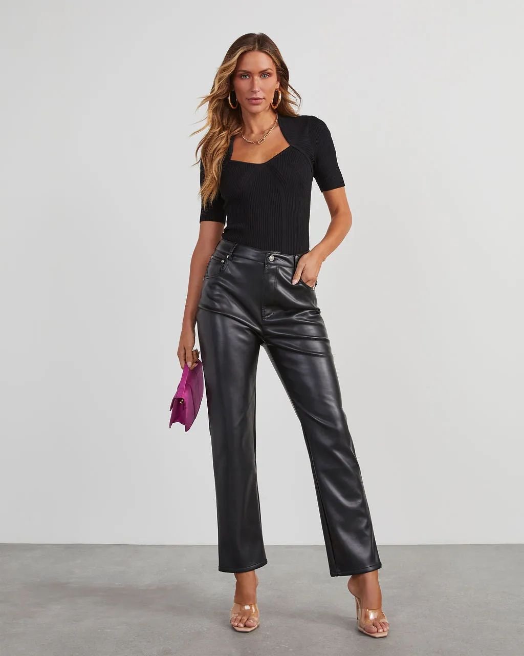 Katelyn Sweater Knit Crop Top sold by Vici