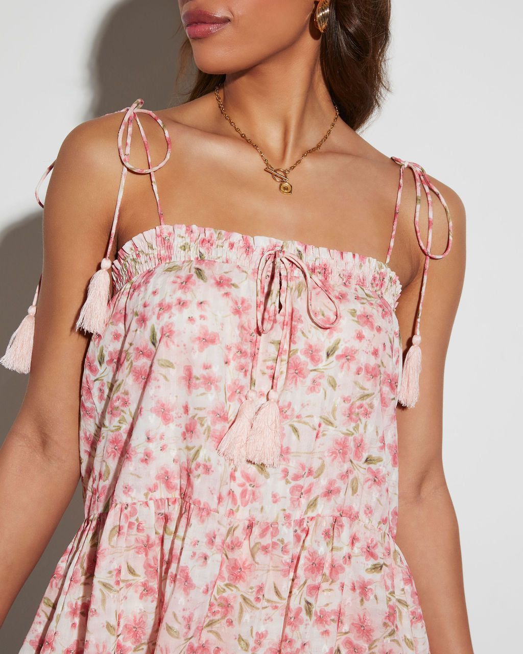 Lucianna Floral Babydoll Mini Dress sold by Vici product image thumbnail 3