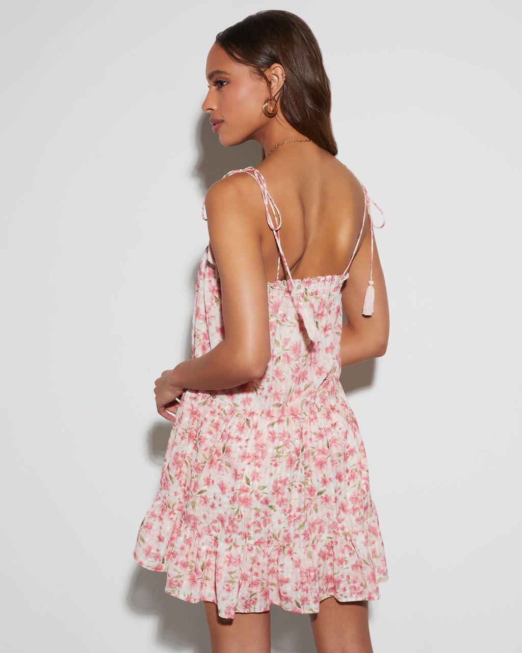 Lucianna Floral Babydoll Mini Dress sold by Vici product image thumbnail 5