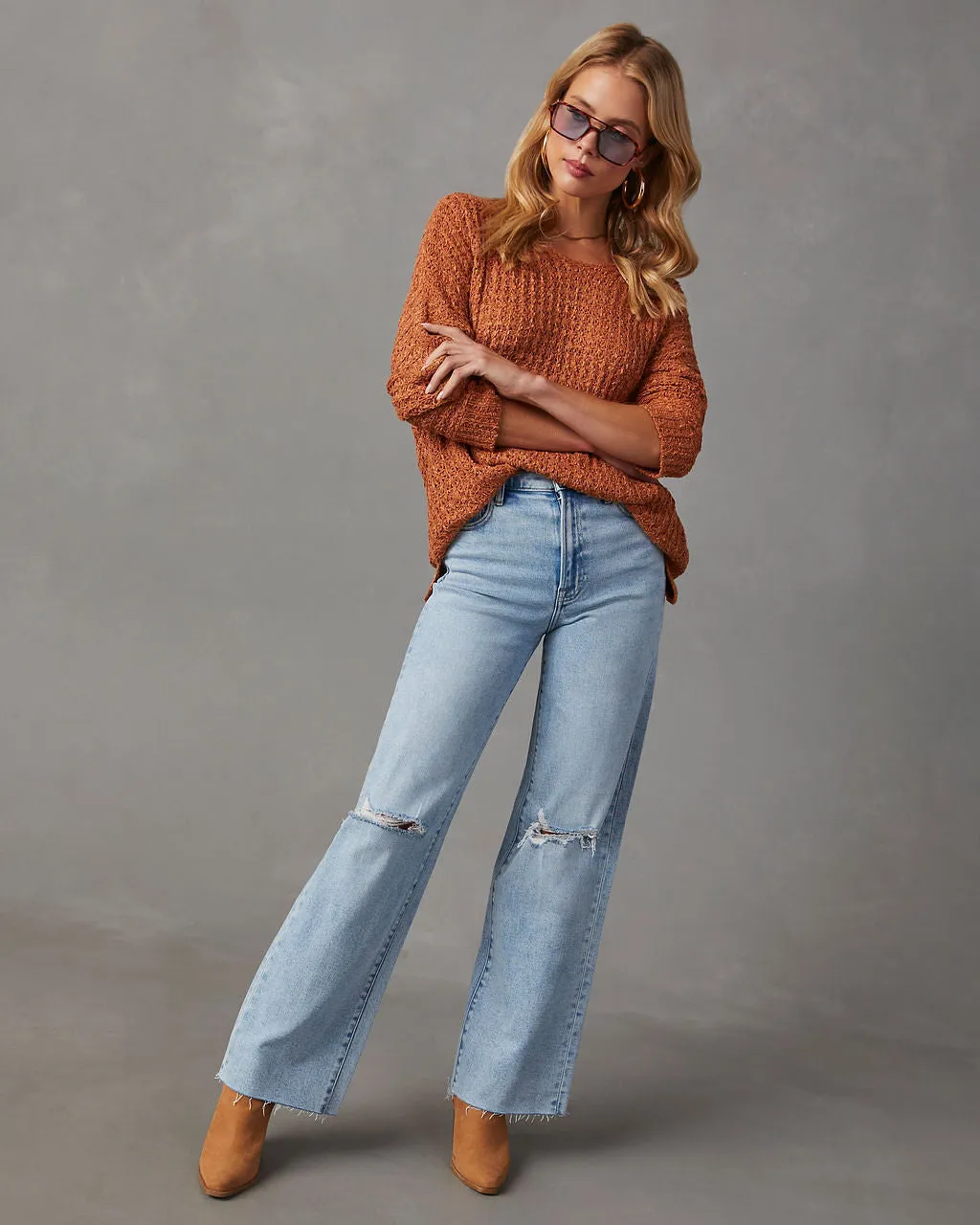 Christie Relaxed Pullover Sweater sold by Vici