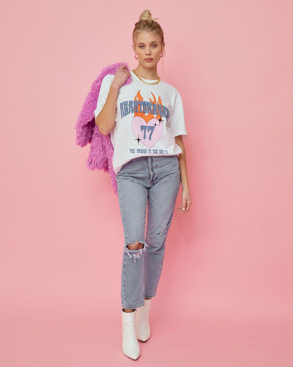 You Break It You Buy It Cotton Tee sold by Vici product image thumbnail 3