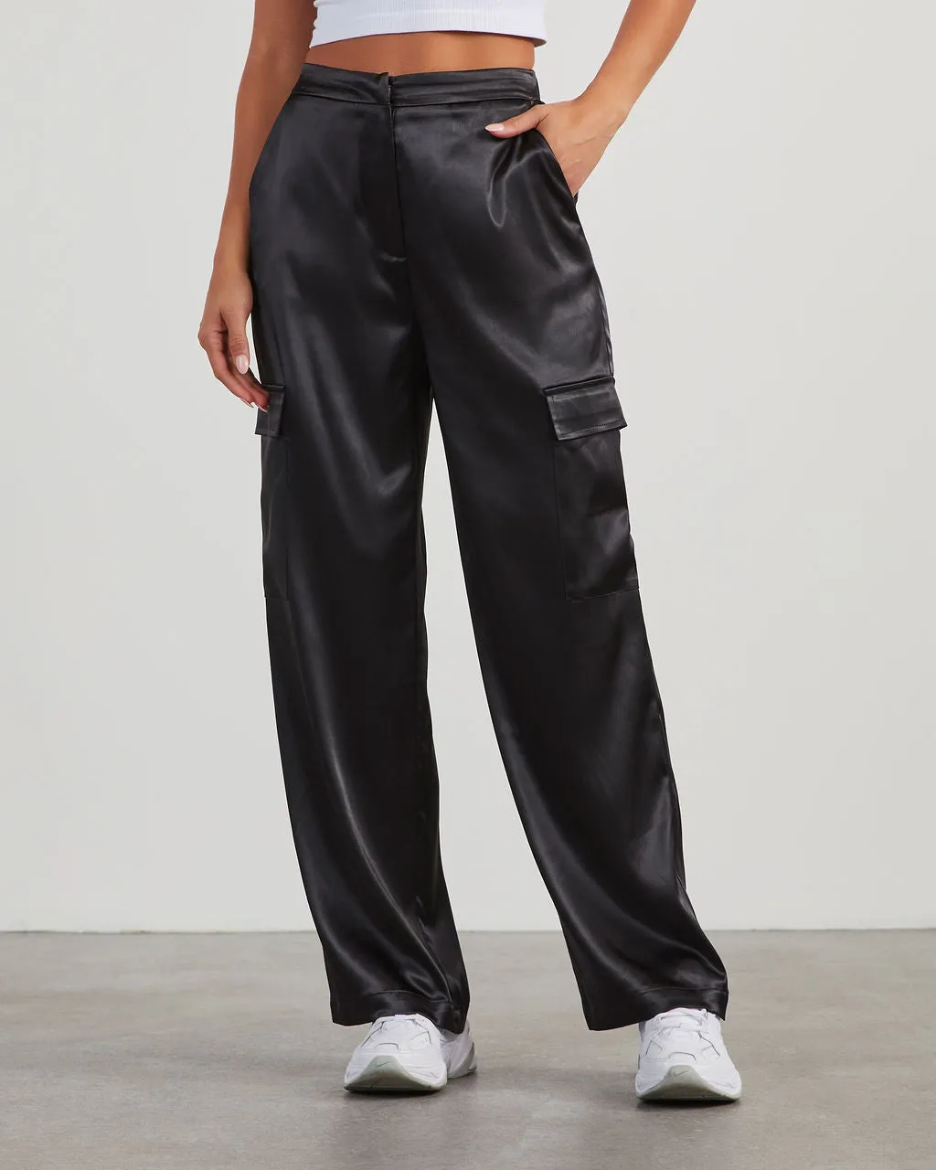 Adriano Satin Cargo Pants sold by Vici product image thumbnail 3