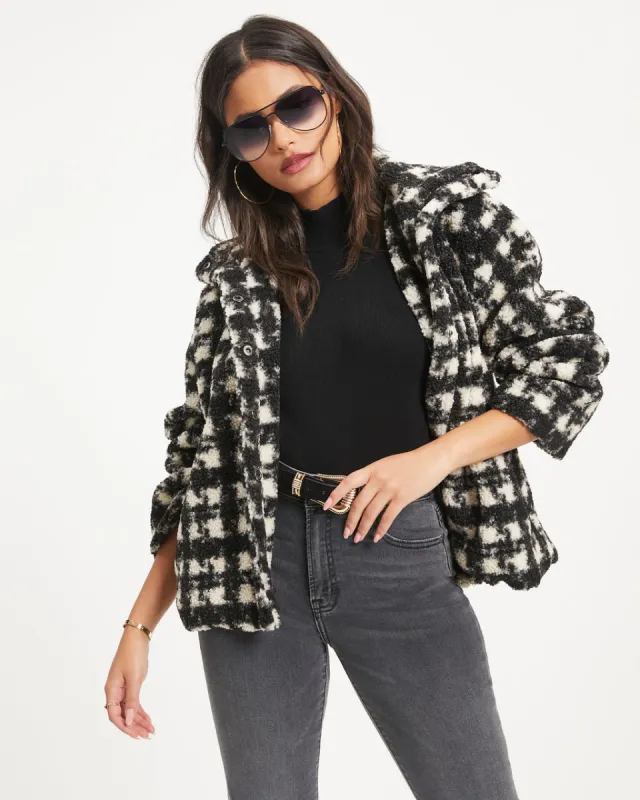 Coziness All Day Pocketed Teddy Jacket made by Vici