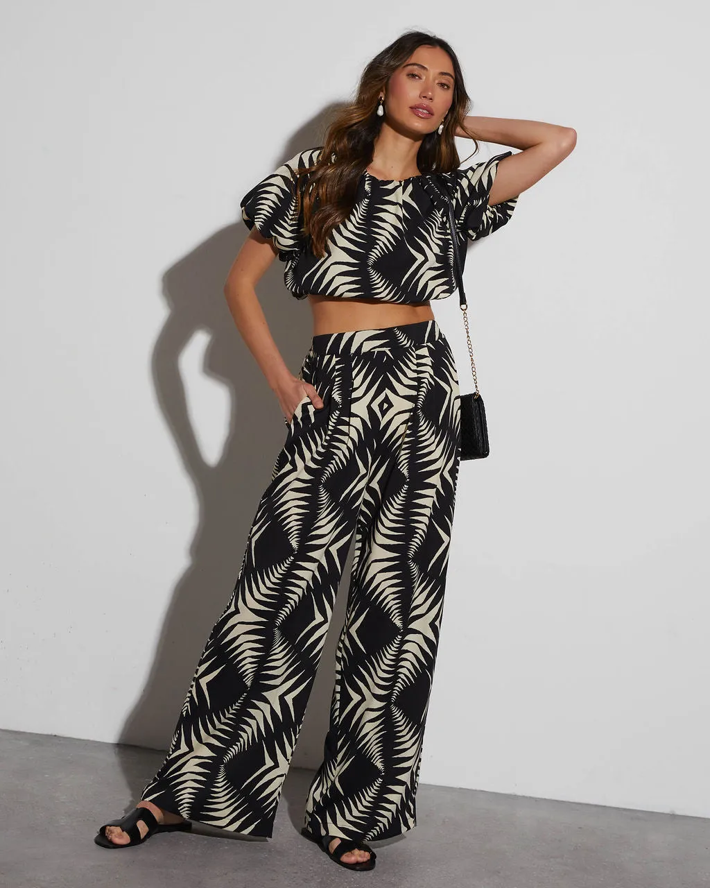 Stay With Me Printed Short Sleeve Top sold by Vici product image thumbnail 5