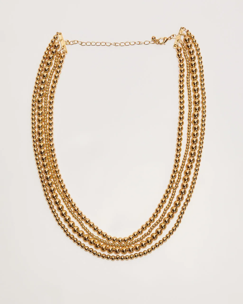 Golden Girl Layered Beaded Necklace sold by Vici product image thumbnail 2