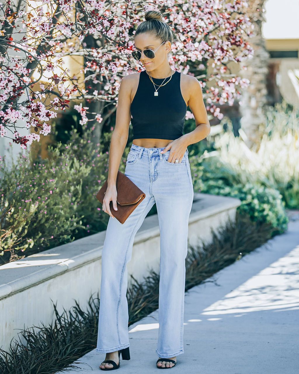 Vivi High Rise 90s Flare Denim - FINAL SALE sold by Vici product image thumbnail 8