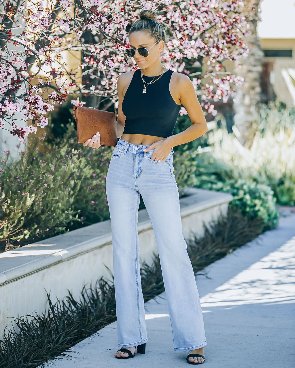 Vivi High Rise 90s Flare Denim - FINAL SALE sold by Vici product image thumbnail 6