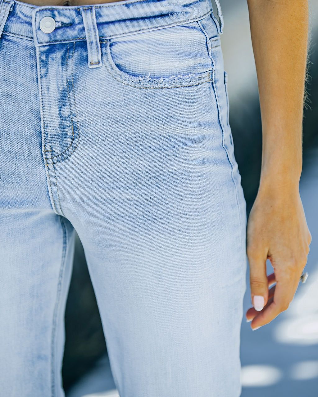 Vivi High Rise 90s Flare Denim - FINAL SALE sold by Vici product image thumbnail 4