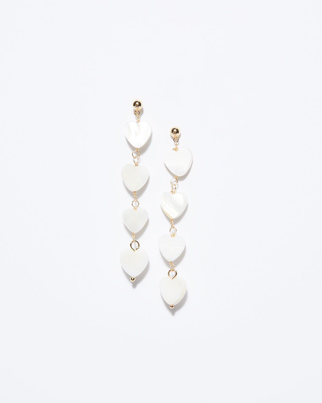 Kismet Pearl Heart Drop Earrings sold by Vici